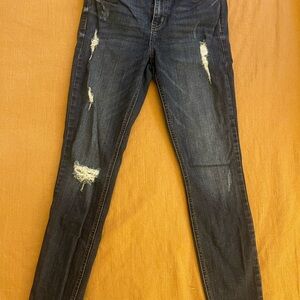 Distressed Studio Blue Jeans